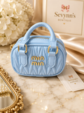 💙 Sky Blue Luxe Mini Handbag