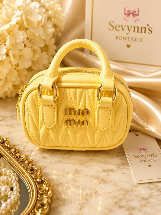 💛 Yellow Luxe Mini Handbag