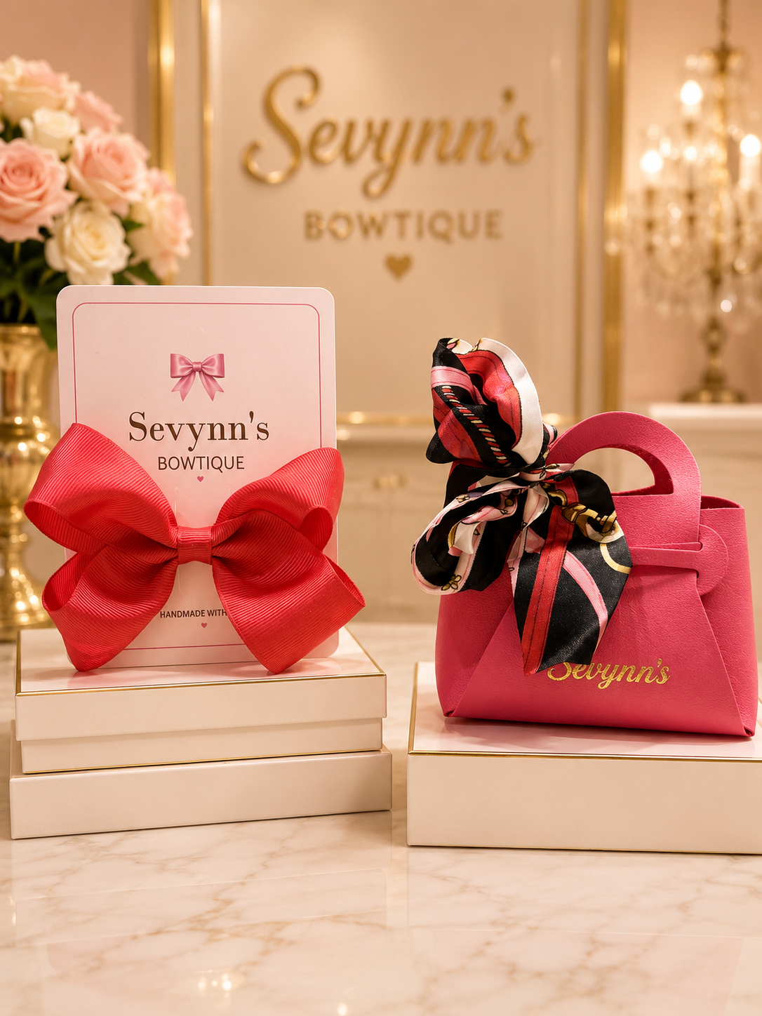 Ruby Rose Bow & Mini Handbag Set