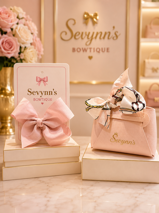Blush Princess Bow & Mini Handbag Set