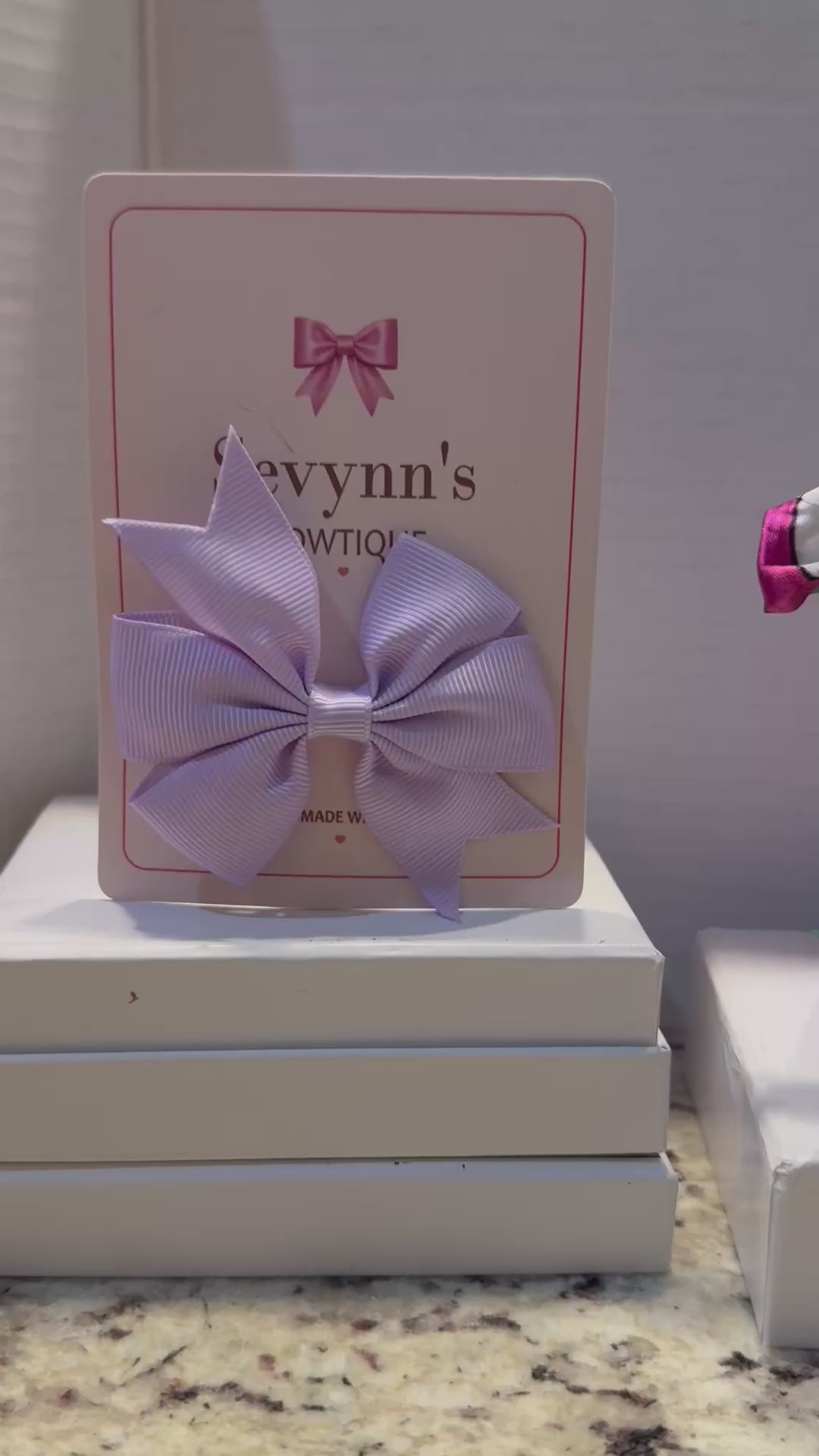 Lavender Dreams Bow & Mini Handbag Set